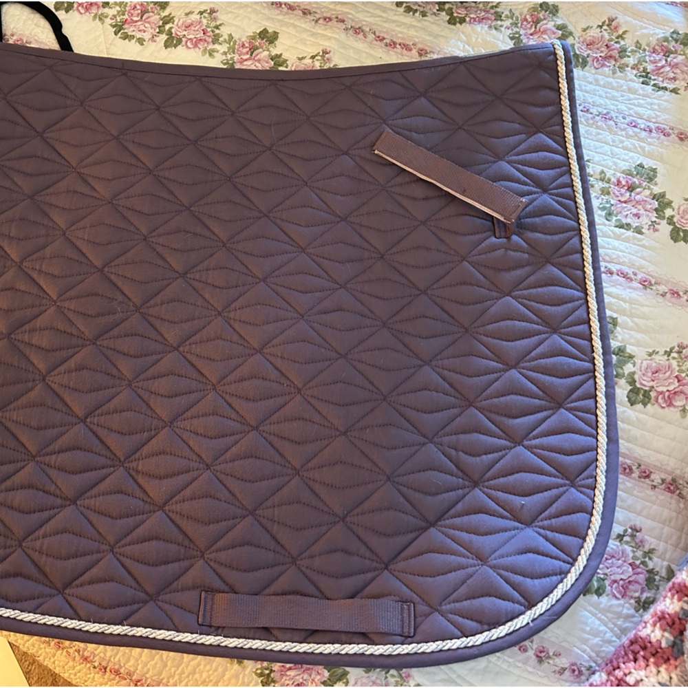 Gray English Saddle Pad